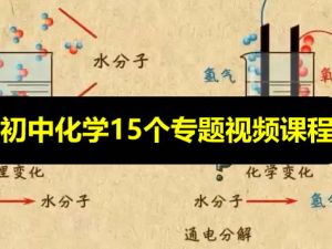 初中化学15个专题视频课程和习题+答案