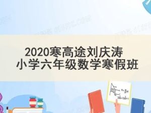 2020寒高tu刘庆涛 小学六年级数学寒假班 7讲带讲义