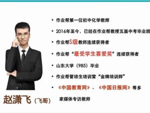 2023赵潇飞初中初三化学（全国通用版.S 春季班）网课视频