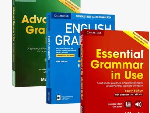 剑桥经典英语语法分级教程《Grammar in Use》初中高级3册套装 教材+练习+音频