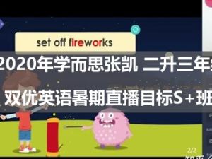 2020年学而思张凯 二升三年级双优英语暑期直播目标S+班