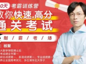 北大博士核聚老师30天考霸训练营