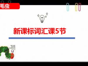 【毛毛虫】新课标词汇课5节网课视频