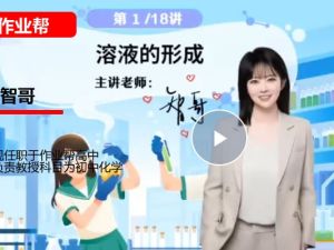 智哥化学2025作业帮初三春下实验科学自主学习一模复习网课视频