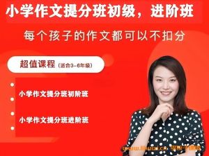 毛芸老师小学作文提分班进阶（大师班）网课视频