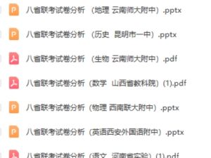 2025年高考八省联考试题分析PDF大全套电子版