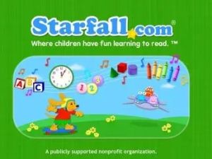 Starfall.com儿童英语启蒙(11个部分373个PDF+音频)获得美国教育部奖章的网站
