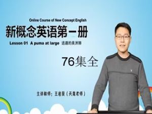 【天鹰教育】王岩斐老师新概念英语第一册精讲视频课程76集全