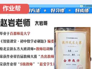 2024作业帮赵岩初三中考数学A+秋季班下网课视频