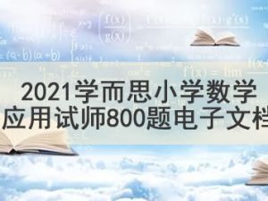 学而思小学数学应用试师800题电子文档