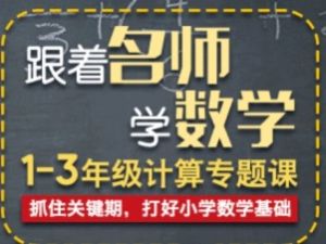 跟着名师学数学-小鱼老师1~3年级数学计算专题