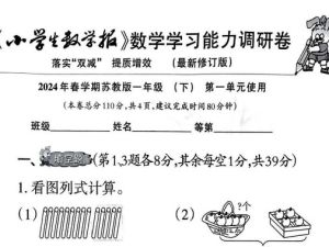 2024春小学生数学报苏教版（1-6年级）高清PDF