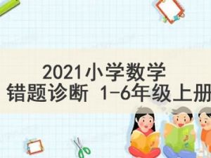 2021小学数学 错题诊断 1-6年级上册