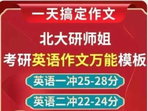 2020考研英语北大师姐英语二作文模板