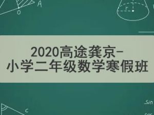 2020高tu龚京-小学二年级数学寒假班