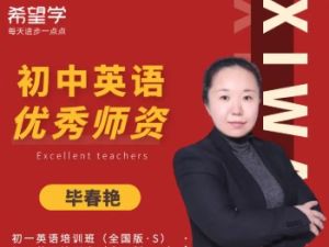 希望学2024毕春燕英语春上初三中考英语A+班网课视频
