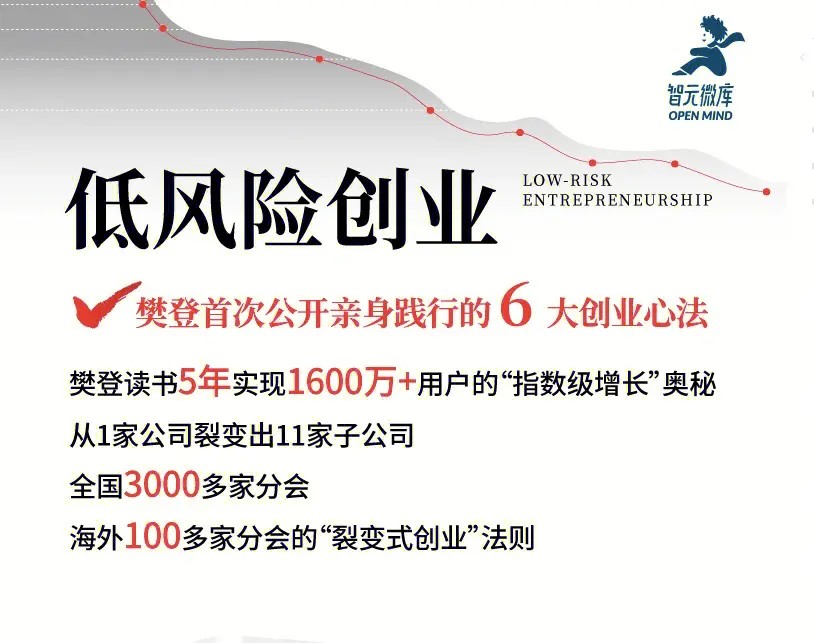 樊登《低风险创业执行手册》规避创业风险，打造稳定现金流第1张