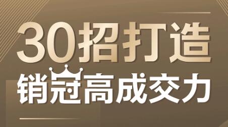 朱冠舟企业管理课程《30招打造销冠高成交力》第1张