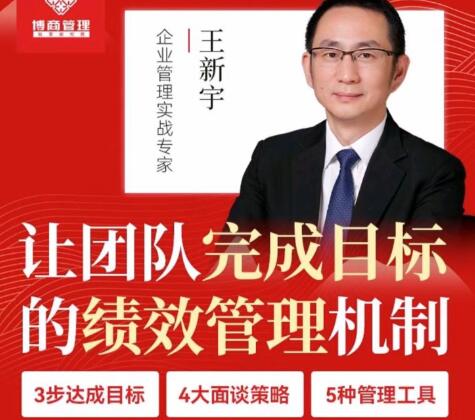 王新宇《让团队完成目标的绩效管理机制》第1张