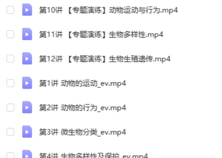 2022张雨桐初中初一生物（暑假全国版A+）网课视频第2张