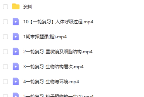 2024希望学张雨桐初二生物全国版A+春上网课视频第2张