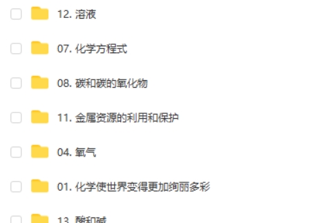 初中化学15个专题视频课程和习题+答案第2张