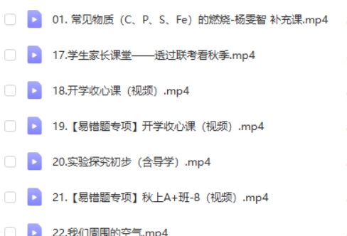 2024杨雯智初三中考化学(A+秋季班上)网课视频第2张