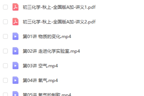 2024陈潭飞初三中考化学S秋季班网课视频第2张