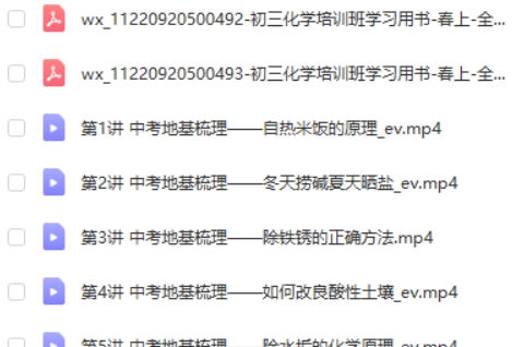 2023陈谭飞初中初三化学(春上全国版A+)网课视频第2张