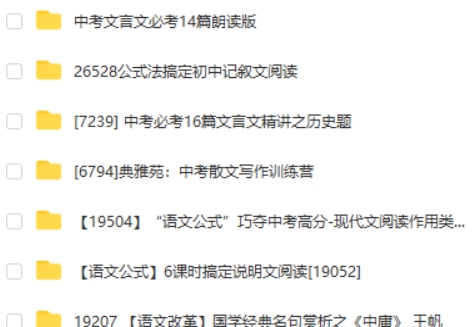 小帆课堂初中语文专项视频合集第2张