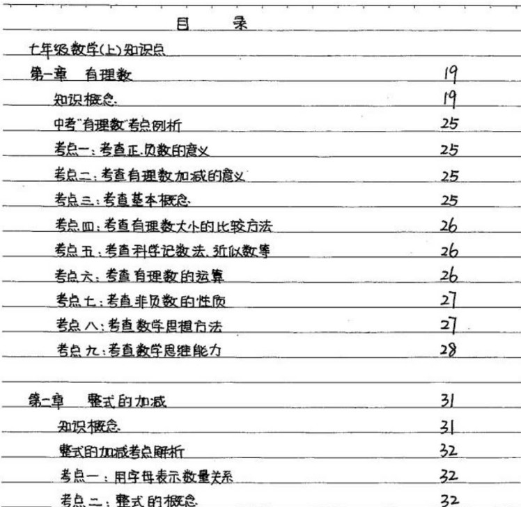 初中6科状元笔记手写版PDF可打印第3张