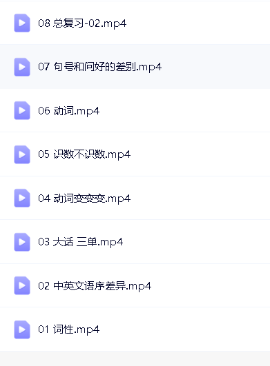 麻雪玲初一寒假班秋季班（初一英语）精讲视频含语法，单词第4张