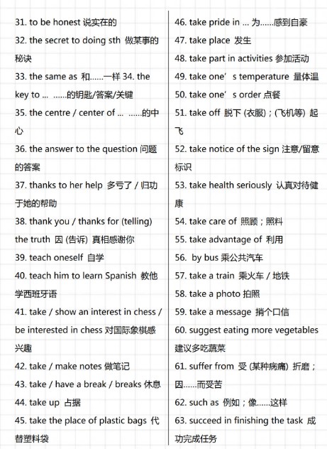2025年中考英语新课标209段重点短语搭配电子版下载第2张