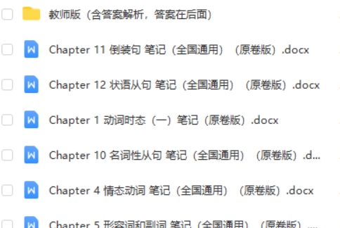 备战2024年中考英语语法培优生word笔记第1张-亿卷 备战2024年中考英语语法培优生word笔记第1张