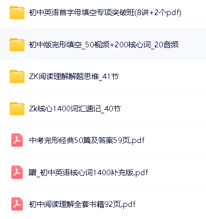 曹永中考英语网课视频合集第2张