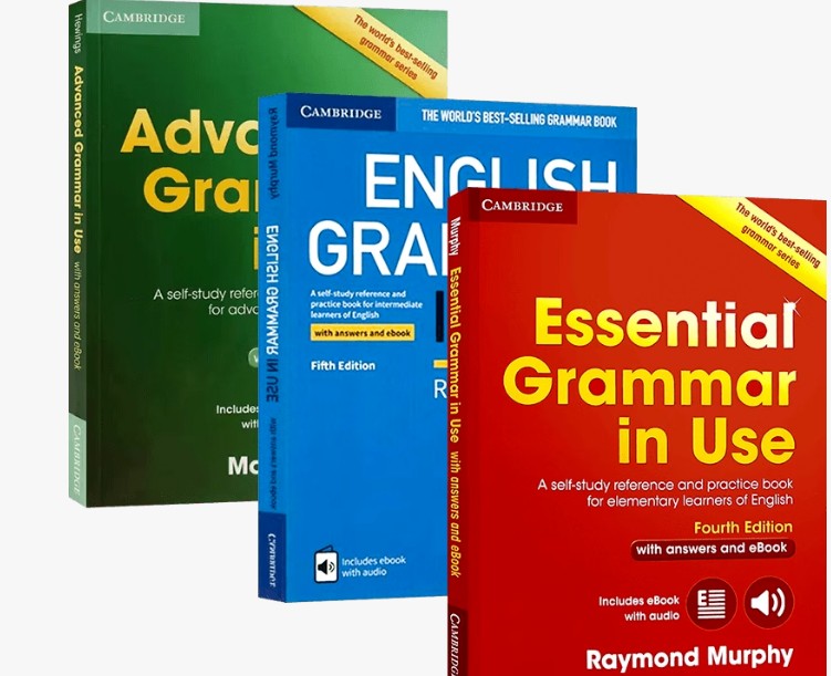 剑桥经典英语语法分级教程《Grammar in Use》初中高级3册套装 教材+练习+音频第1张