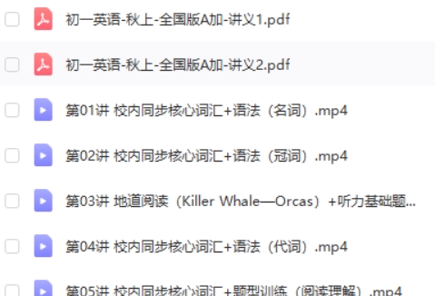 2024学而思刘飞飞初一英语秋季班网课视频第2张