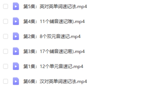 王惠单词速记+音标速记（2合1网课视频第2张