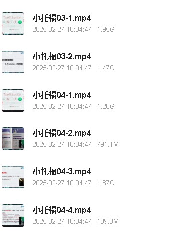 Nancy张楠小托福视频课程+配套资料包练习第4张