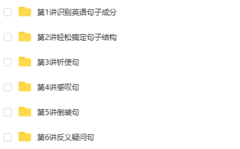 初中英语难点语法专项突破–句型类第1张