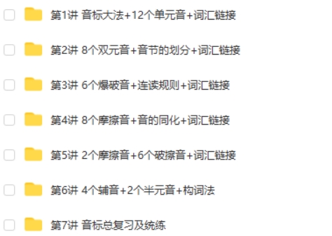 初中英语音标词汇班网课视频第1张