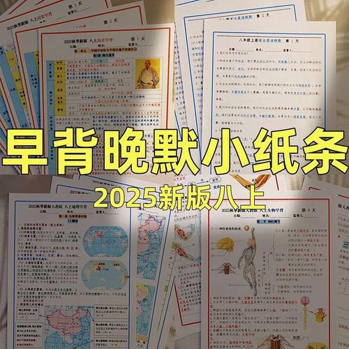 2025秋初中八上小四门 早读晚背资料包第1张