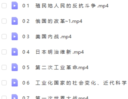 2024初三世界历史下学期网课视频第2张