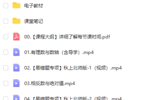 2024作业帮陈丽初一数学秋上A+班课视频第2张