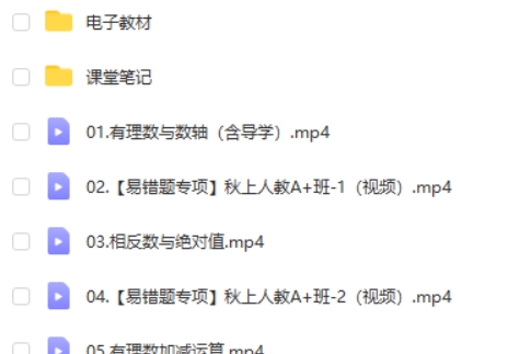 2024徐丝雨初一数学A+暑假班第2张