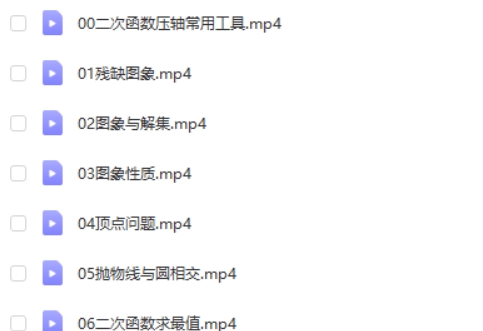 【唐数】唐老师二次函数大综合102个网课视频第2张