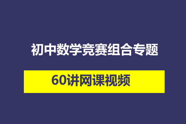 初中数学竞赛组合专题60讲网课视频第1张