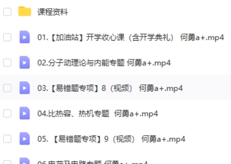 2023何勇初三物理(秋季班)网课视频第2张