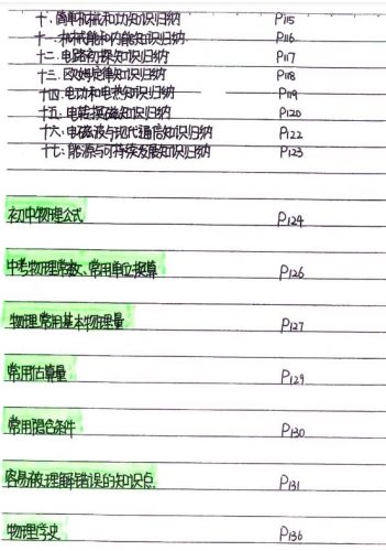 2022中考状元笔记（物理）第3张