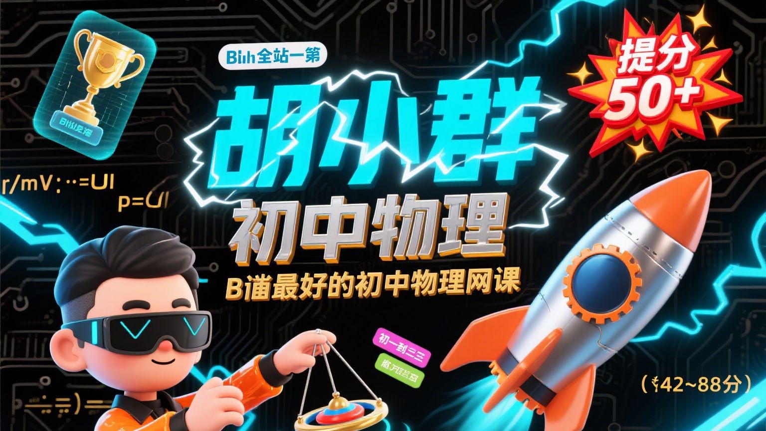 【胡小群物理】初中物理基础篇+拓展篇全集网课视频第1张